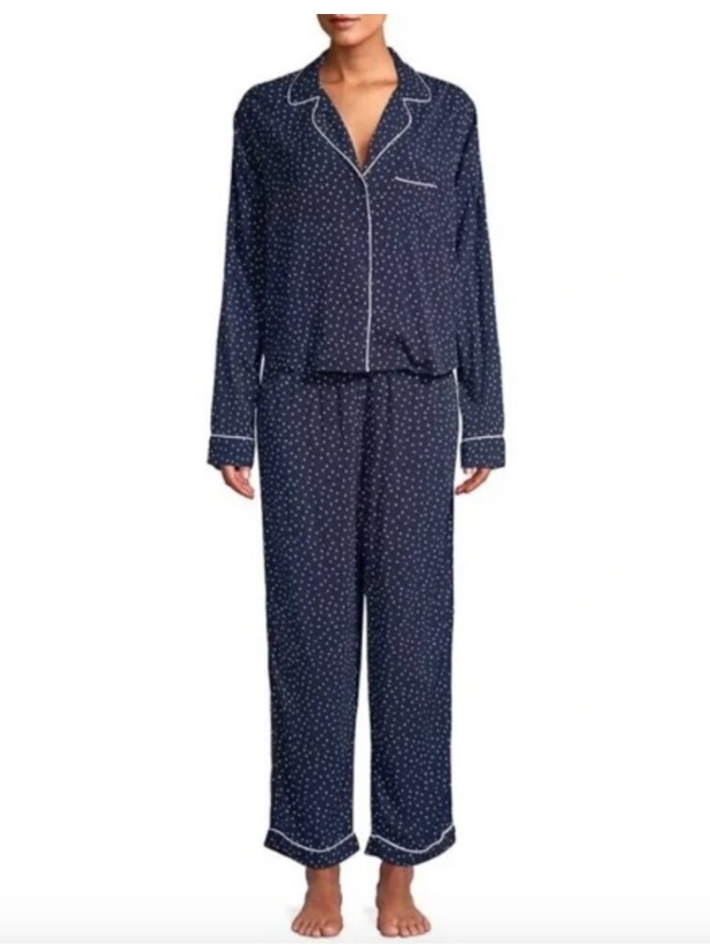 Rails Navy Mini Hearts Pajama Set size small